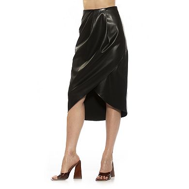 Women's ALEXIA ADMOR Kai Draped Midi Length Skirt