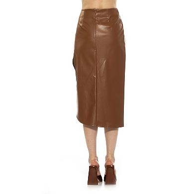 Women's ALEXIA ADMOR Kai Draped Midi Length Skirt