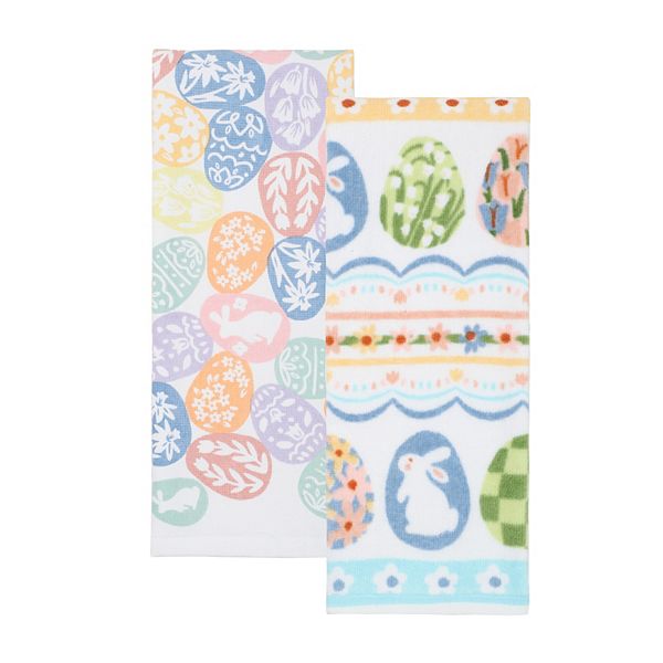 Celebrate Together™ Easter Egg Stripe 2piece Kitchen Towels Set