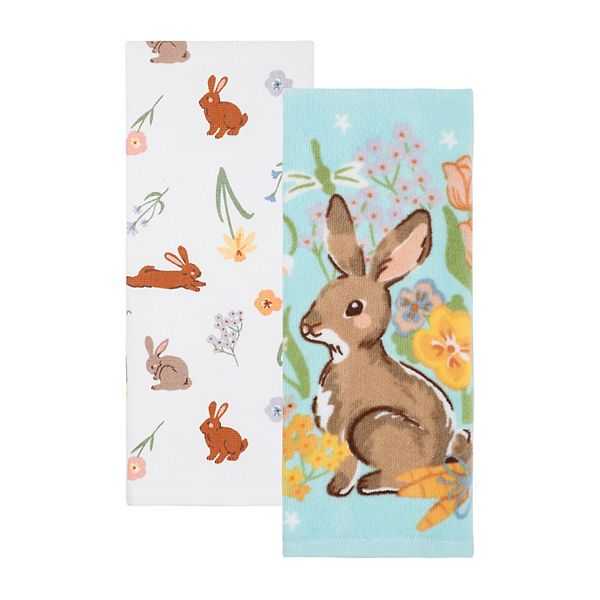Celebrate Together™ Easter Big Bunny 2Piece Kitchen Towels Set