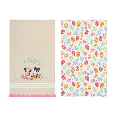 Celebrate Together Disney Mickey Mouse & Minnie Mouse Easter 2-piece Kitchen Towels Set