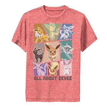 Boy's Pokemon All About Eevee Boxes Tee
