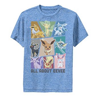 Boy's Pokemon All About Eevee Boxes Tee