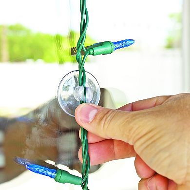 Set of 20 Clear Suction Cup Christmas Light Clips - 1.5"
