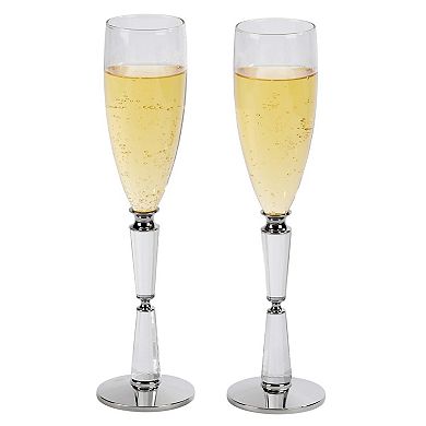 10.25" Facet Toasting Flutes