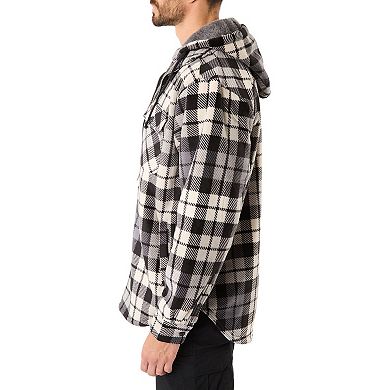 Men's Smith's Workwear Sherpa-Lined Microfleece Shirt-Jacket