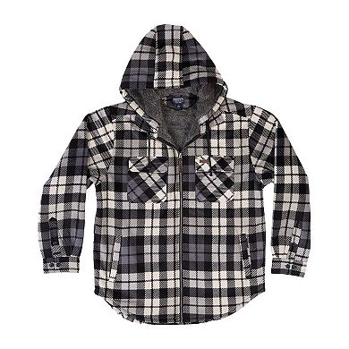Men's Smith's Workwear Sherpa-Lined Microfleece Shirt-Jacket