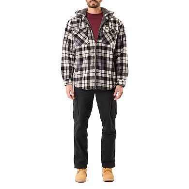 Men's Smith's Workwear Sherpa-Lined Microfleece Shirt-Jacket