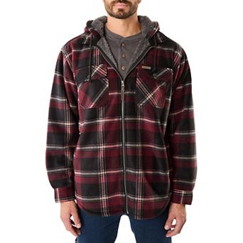 Men's Smith's Workwear Sherpa-Lined Microfleece Shirt-Jacket