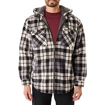 Men's Smith's Workwear Sherpa-Lined Microfleece Shirt-Jacket