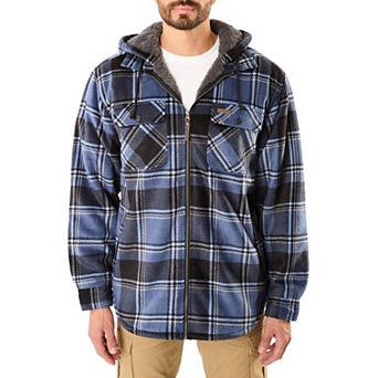 Men's Smith's Workwear Sherpa-Lined Microfleece Shirt-Jacket