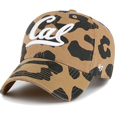 Women's '47 Cal Bears Rosette Leopard Clean Up Adjustable Hat