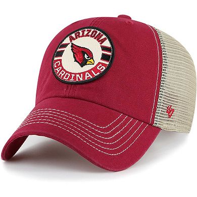 Men's '47 Cardinal/Natural Arizona Cardinals Notch Trucker Clean Up Adjustable Hat