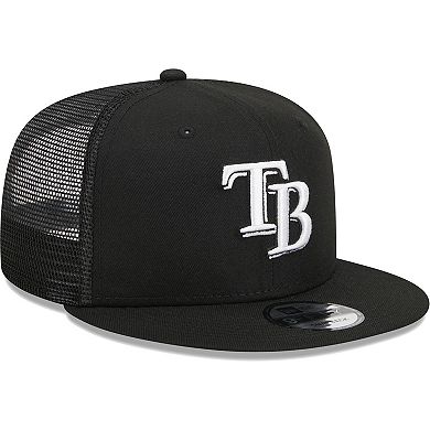 Men's New Era Black Tampa Bay Rays Trucker 9FIFTY Snapback Hat