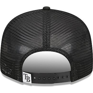 Men's New Era Black Tampa Bay Rays Trucker 9FIFTY Snapback Hat