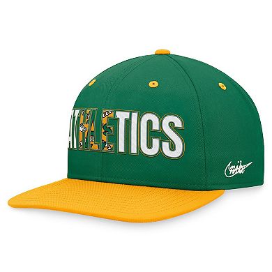 Men's Nike Green Oakland Athletics Cooperstown Collection Pro Snapback Hat