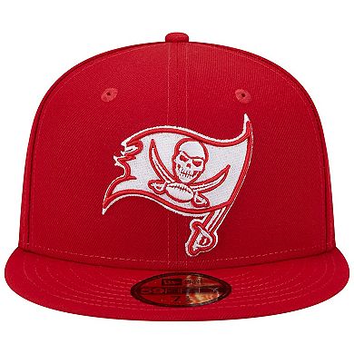 Men's New Era Scarlet Tampa Bay Buccaneers Super Bowl XXXVII Main Patch 59FIFTY Fitted Hat