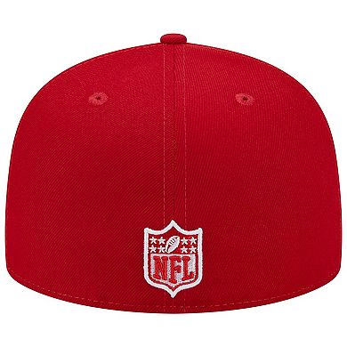 Men's New Era Scarlet Tampa Bay Buccaneers Super Bowl XXXVII Main Patch 59FIFTY Fitted Hat