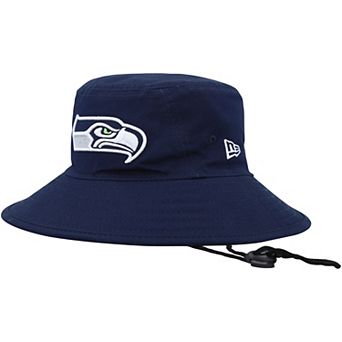 Men's New Era College Navy Seattle Seahawks Main Bucket Hat