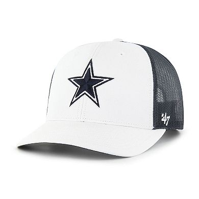Youth '47 White Dallas Cowboys Trucker Adjustable Hat