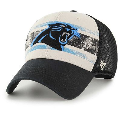 Men's '47 Cream Carolina Panthers Breakout MVP Trucker Adjustable Hat