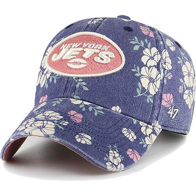 Women's '47 Navy New York Jets Primrose Clean Up Adjustable Hat