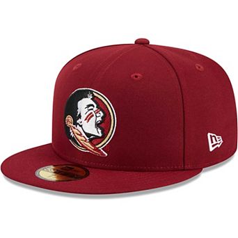 Men's New Era Garnet Florida State Seminoles Evergreen 59FIFTY Fitted Hat