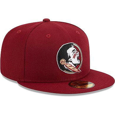 Men's New Era Garnet Florida State Seminoles Evergreen 59FIFTY Fitted Hat