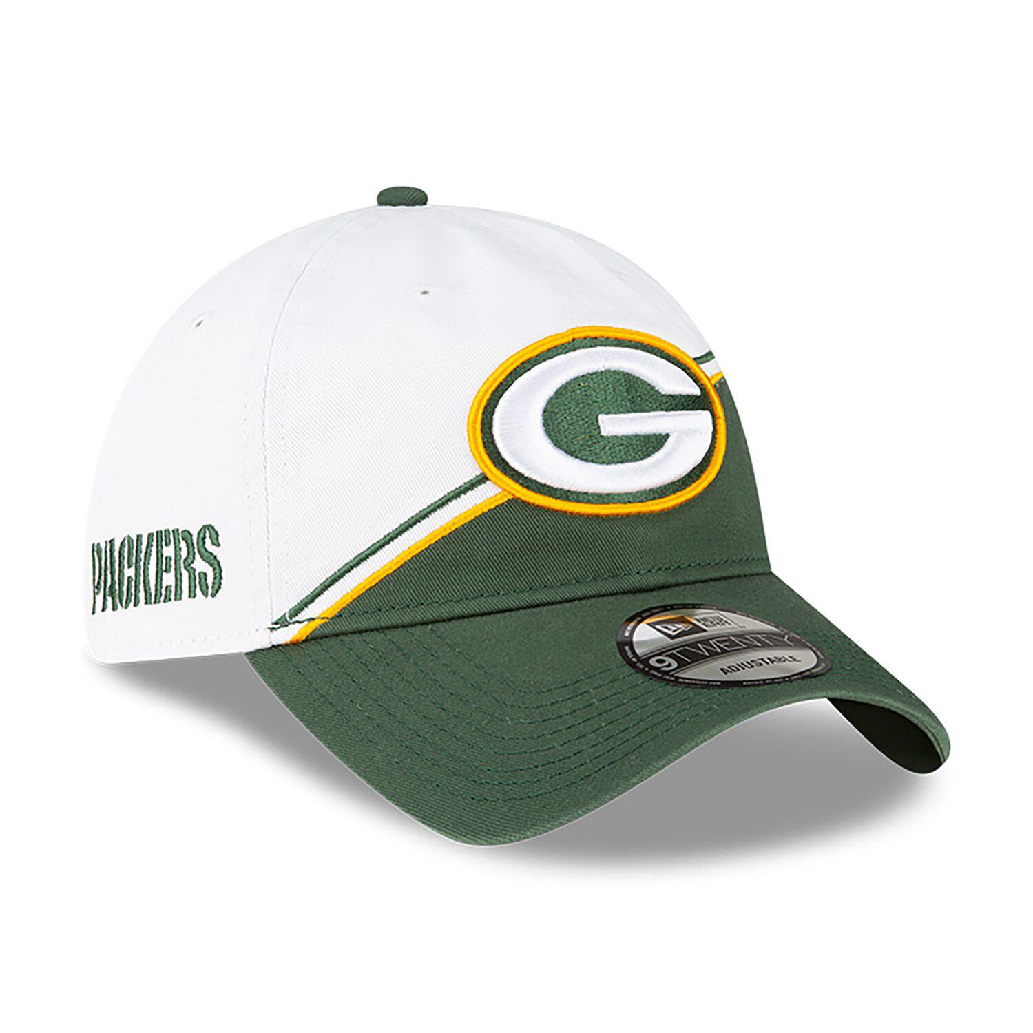 Men's New Era Black Green Bay Packers 2021 Salute to Service Trucker 9TWENTY Adjustable Hat