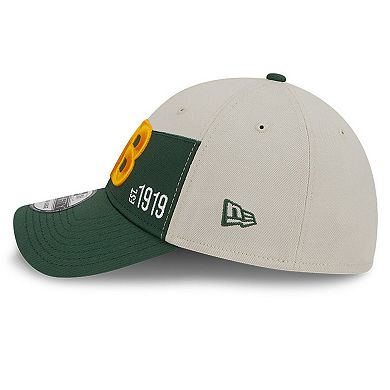 Men's New Era Cream/Green Green Bay Packers 2023 Sideline Historic 39THIRTY Flex Hat