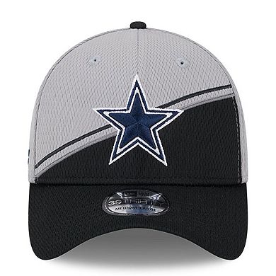 Men's New Era  Gray/Black Dallas Cowboys 2023 Sideline 39THIRTY Flex Hat