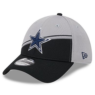 Men's New Era  Gray/Black Dallas Cowboys 2023 Sideline 39THIRTY Flex Hat