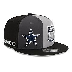 Youth New Era Black Dallas Cowboys Sideline Sport Block Cuffed Knit Hat with Pom