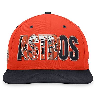 Men's Nike Orange Houston Astros Cooperstown Collection Pro Snapback Hat