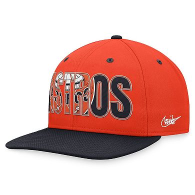 Men's Nike Orange Houston Astros Cooperstown Collection Pro Snapback Hat