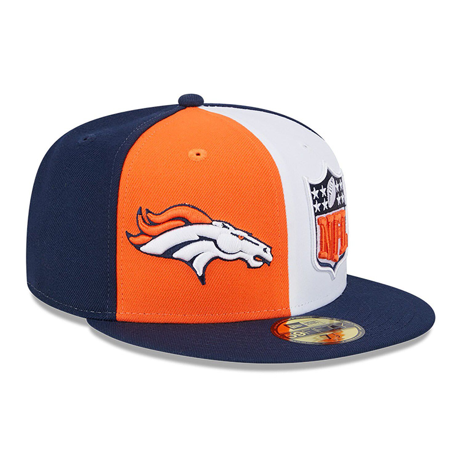 Denver Broncos 2023 Sideline White 39THIRTY Stretch Fit Hat - Size: S/M, NFL by New Era