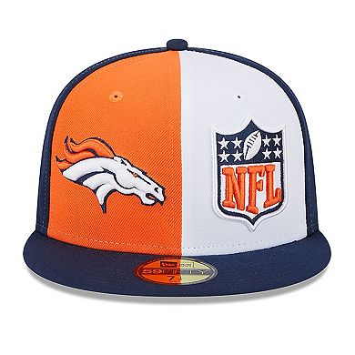 Men's New Era  Orange/Navy Denver Broncos 2023 Sideline 59FIFTY Fitted Hat
