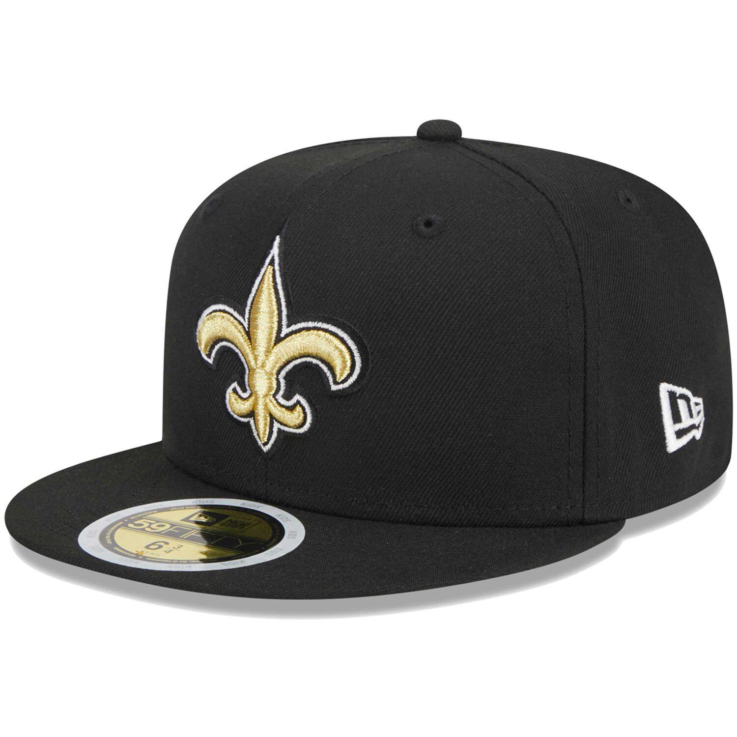 New Orleans Saints New Era Youth Proof Cuffed Knit Hat with Pom - Black