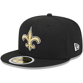 Youth New Era Black New Orleans Saints Main 59FIFTY Fitted Hat