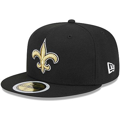 Youth New Era Black New Orleans Saints Main 59FIFTY Fitted Hat