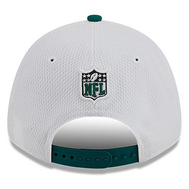 Men's New Era White/Green New York Jets 2023 Sideline 9FORTY Adjustable Hat