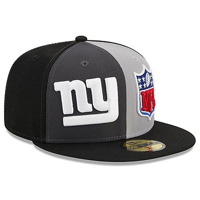 Men's New Era Gray/Black New York Giants 2023 Sideline 59FIFTY Fitted Hat