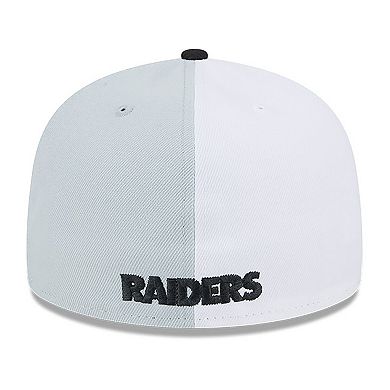 Men's New Era Gray/Black Las Vegas Raiders 2023 Sideline 59FIFTY Fitted Hat