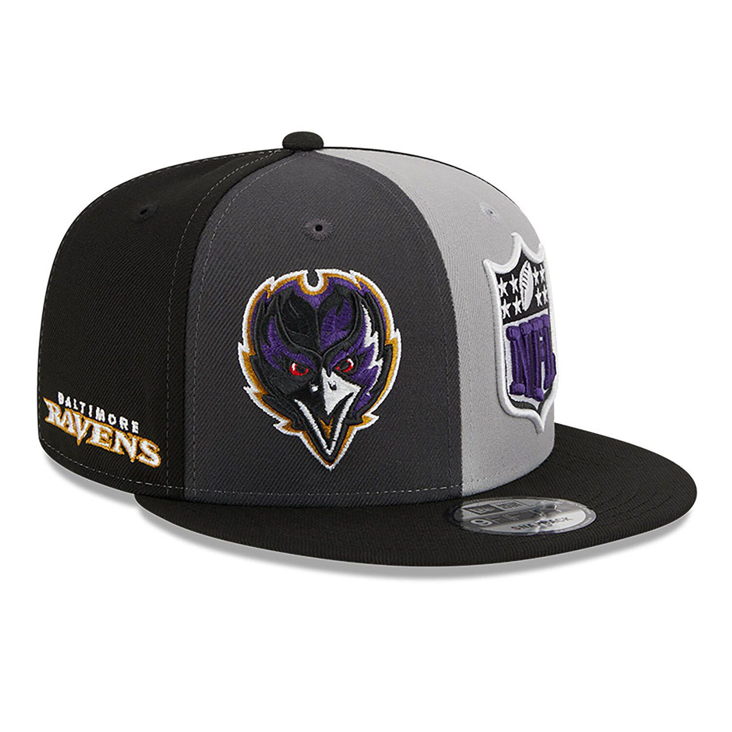 Men's '47 Black Baltimore Ravens Altitude II MVP Trucker Snapback Hat