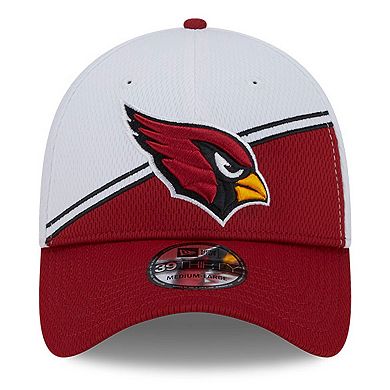 Men's New Era White/Cardinal Arizona Cardinals 2023 Sideline 39THIRTY Flex Hat
