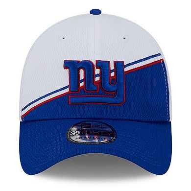 Men's New Era White/Royal New York Giants 2023 Sideline 39THIRTY Flex Hat