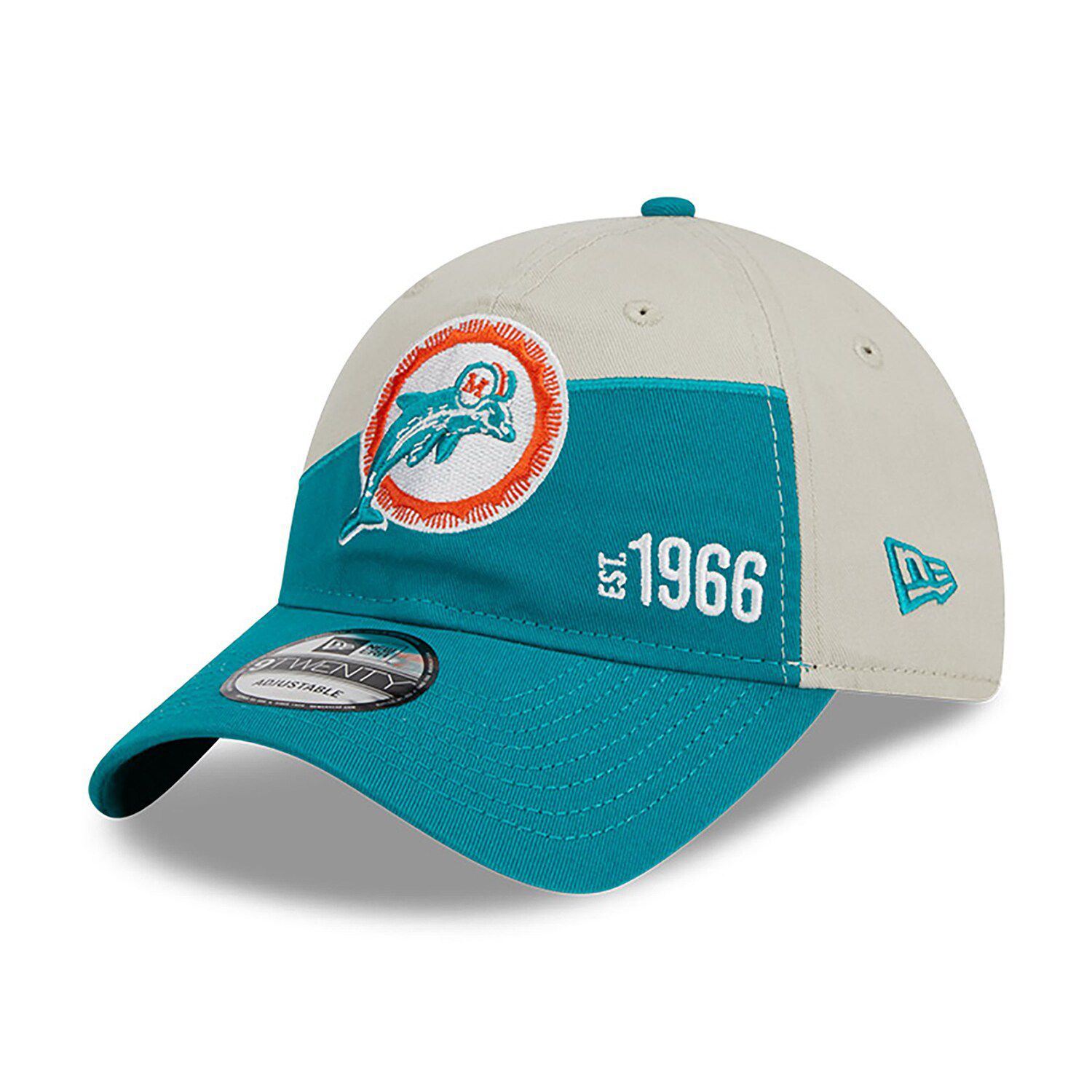 Toddler New Era Aqua Miami Dolphins 2022 Sideline 9TWENTY Adjustable Hat