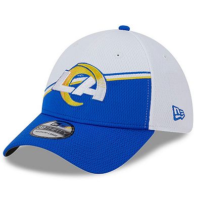 Men's New Era White/Royal Los Angeles Rams 2023 Sideline 39THIRTY Flex Hat