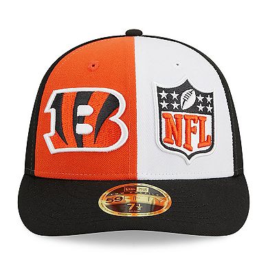 Men's New Era Orange/Black Cincinnati Bengals 2023 Sideline Low Profile 59FIFTY Fitted Hat