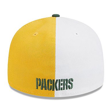 Men's New Era Yellow/Green Green Bay Packers 2023 Sideline Low Profile 59FIFTY Fitted Hat